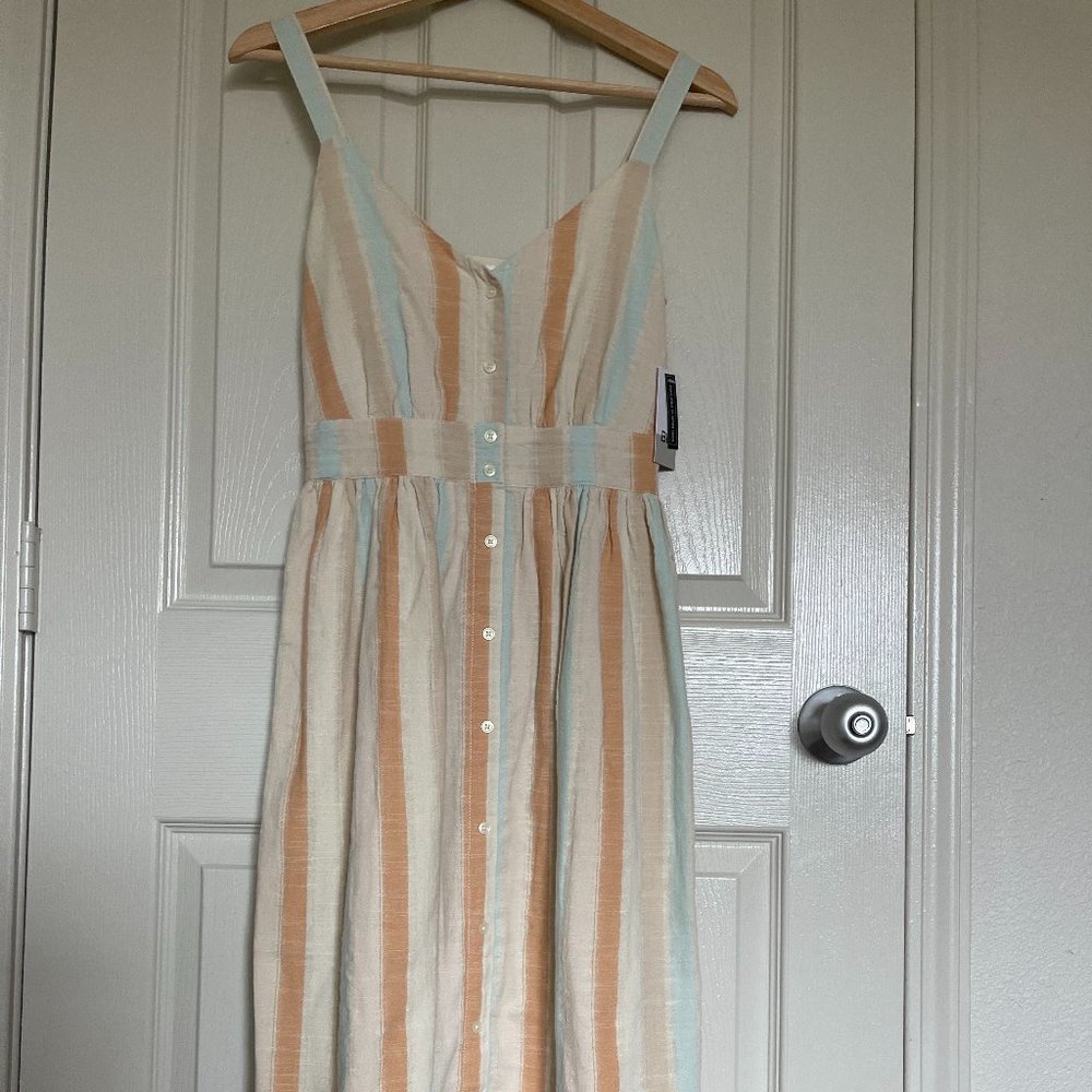 BP. Button Front Stripe Dress